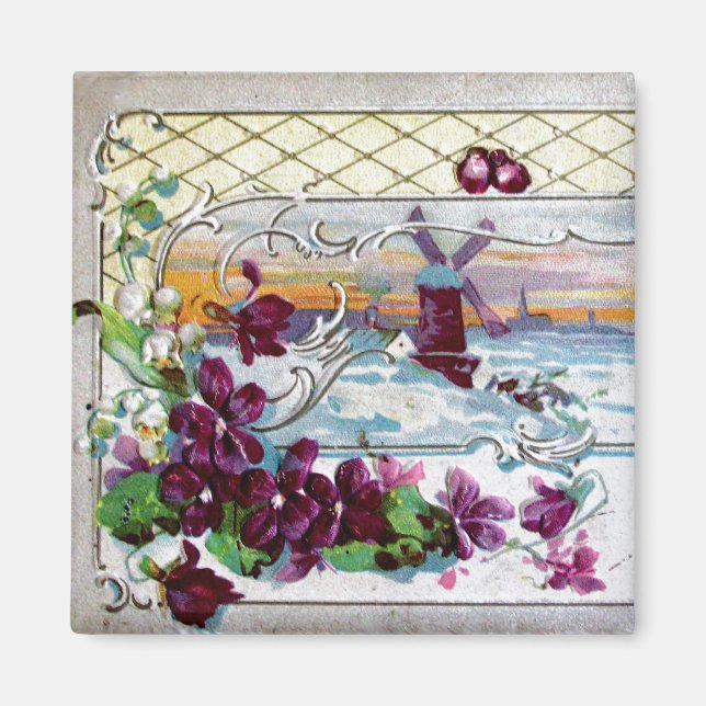 Íman Paisagem de inverno da ROMANTICA com painéis (Frente)