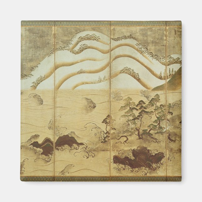 Íman Paisagem de inverno Lua (Frente)