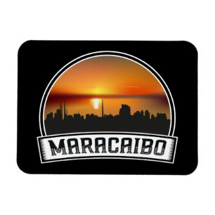 Íman Paisagem de Maracaibo Venezuela Pôr do Sol Viagem 