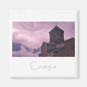 Íman Paisagem de Montanha da Igreja de Kazbegi Georgia