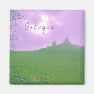Íman Paisagem de montanha Kazbegi Georgia Gergeti
