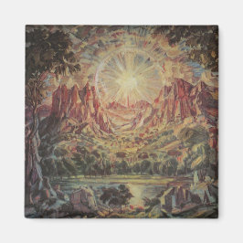 Íman Paisagem de montanha (por Konstantin Bogaevsky)