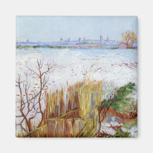 Íman Paisagem de neve, famosa pintura de Van Gogh