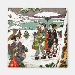 Íman Paisagem de Neve Japonesa