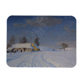 Íman Paisagem de neve no inverno