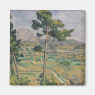 Íman Paisagem de Paul Cezanne   com viaduto