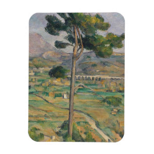Íman Paisagem de Paul Cezanne   com viaduto
