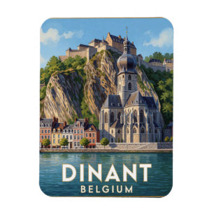 Íman Paisagem de penhasco do rio Meuse em Dinant, Bélgi