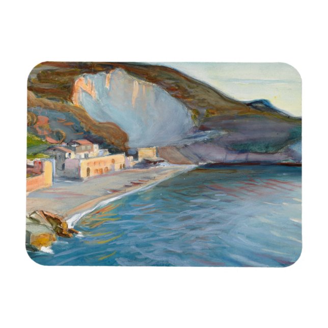 Íman Paisagem de Shore da Região de Nápoles, M. Enckell (Horizontal)