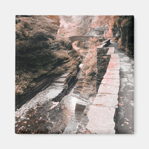 Íman paisagem de sonho de ponte de pedra