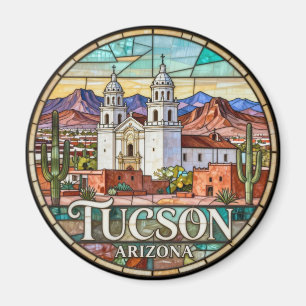 Íman Paisagem Desértica Moderna de Tucson 🌵