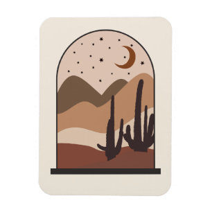 Íman Paisagem do Deserto, Arizona, Arte Abstrata Boho