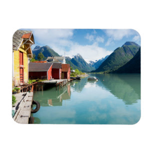 Íman Paisagem do fiorde de Fjaerlandsfjord em Noruega