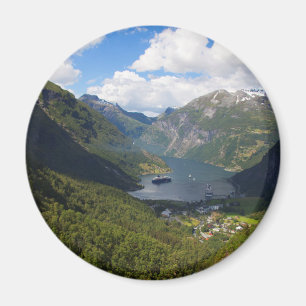 Íman Paisagem do fiorde de Geiranger, Noruega