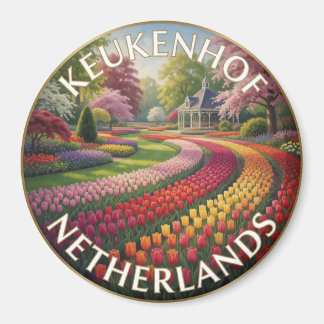 Íman Paisagem do Jardim de Tulipas Keukenhof Holanda