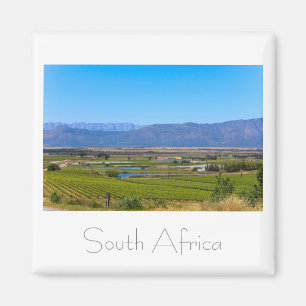 Íman Paisagem do Vineyards South Africa SA Magnet