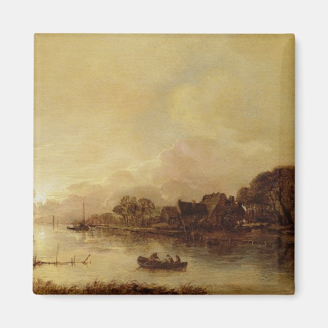 Íman Paisagem fluvial (Frente)