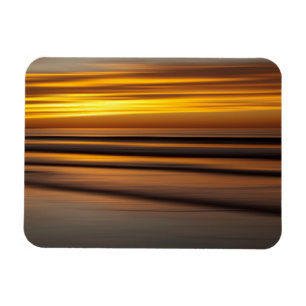 Íman Paisagem marinha abstrata ao pôr do sol, CA