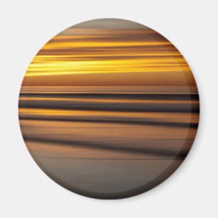 Íman Paisagem marinha abstrata ao pôr do sol, CA