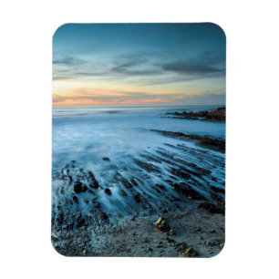 Íman Paisagem marinha azul ao pôr do sol, Califórnia