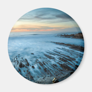 Íman Paisagem marinha azul ao pôr do sol, Califórnia
