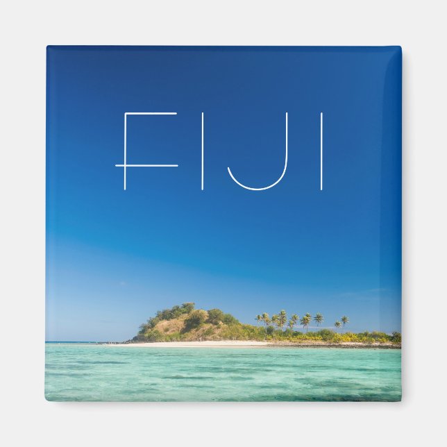 Íman Paisagem Marítima da Lagoa Azul, Fiji (Frente)