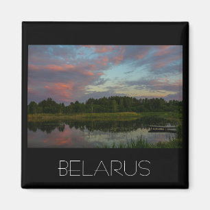 Íman Paisagem natural Cenário rural Lago Sunset