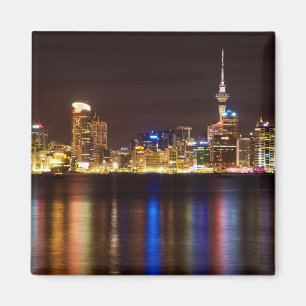 Íman Paisagem Noturna da Cidade de Auckland