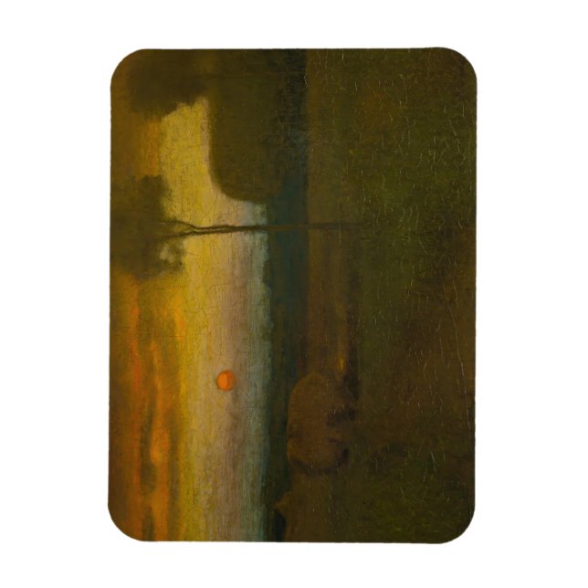 Íman Paisagem noturna por George Inness (1889) (Vertical)