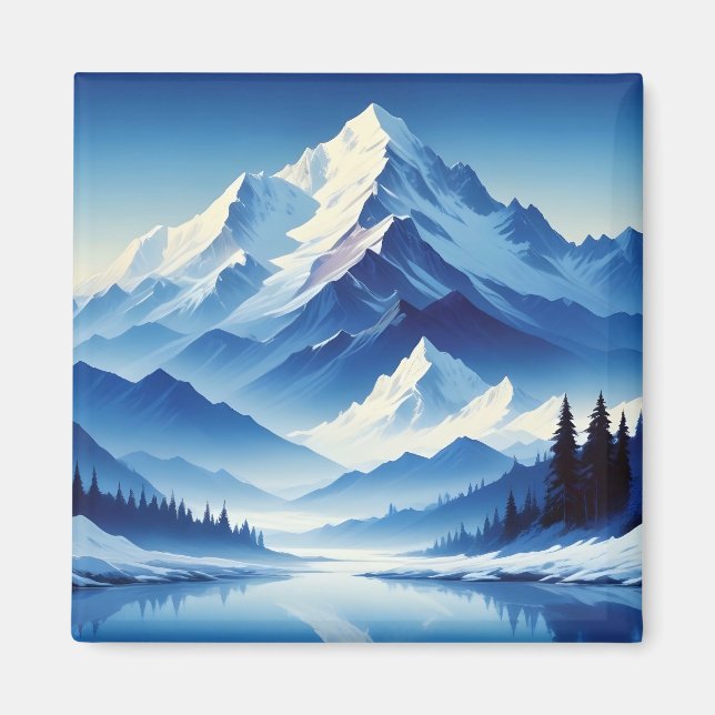 Íman Paisagem Picturesca Arte Indígena (Frente)