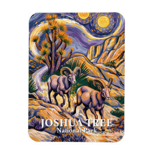Íman Paisagem Retro Joshua Tree Animal Ovelha Van Gogh
