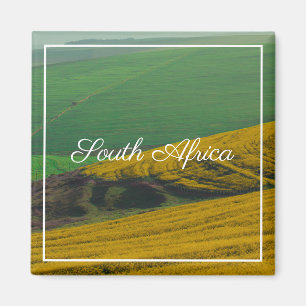 Íman Paisagem Rural da África do Sul Campos de Canola