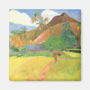 Íman Paisagem Taitiana, Montanhas Tahiti, Paul Gauguin