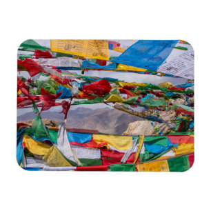 Íman Paisagem tibetana com bandeiras de oração - Hima