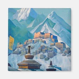 Íman Paisagem tibetana nos Picos da Montanha Himalaia