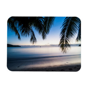 Íman Paisagem Tropical do Pôr do Sol, Fiji