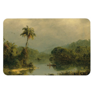 Íman Paisagem tropical Igreja Frederic Edwin