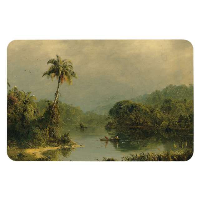 Íman Paisagem tropical Igreja Frederic Edwin (Horizontal)