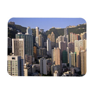 Íman paisagem urbana de Hong Kong, China