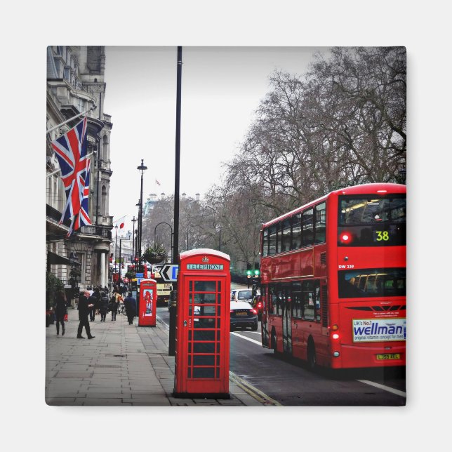 Íman paisagem urbana de Londres (Frente)