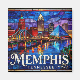 Íman Paisagem urbana de Memphis no Rio Mississippi 🎸