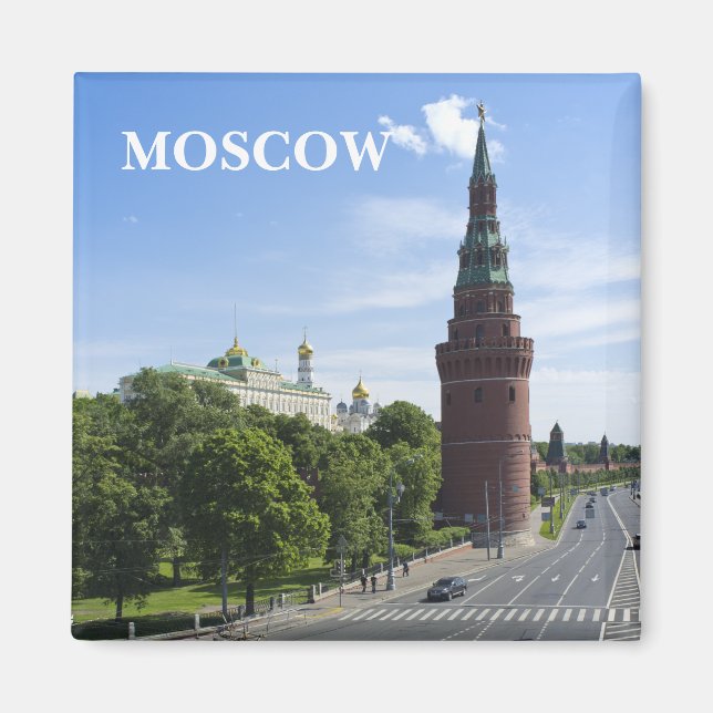 Íman paisagem urbana de Moscou (Frente)