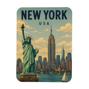 Íman Paisagem Urbana de Nova York EUA Exploração 🏙️