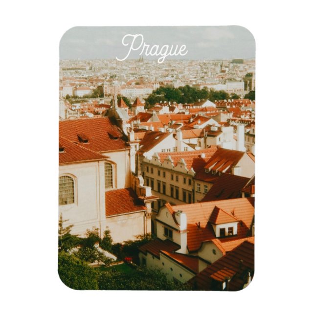 Íman Paisagem Urbana de Praga Souvenir (Vertical)