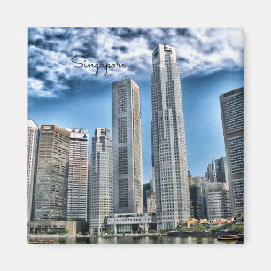 Íman paisagem urbana de Singapura