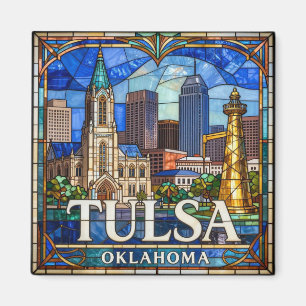 Íman Paisagem urbana de Tulsa Oklahoma ✨