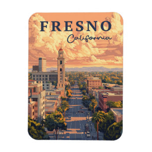 Íman Paisagem Urbana Fresno California