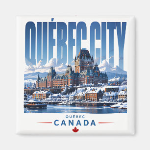 Íman 🏰 Paisagem Urbana Moderna da Cidade de Quebec 🏰