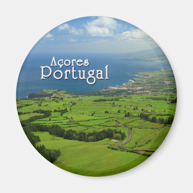 Íman Paisagem verde São Miguel (Frente)