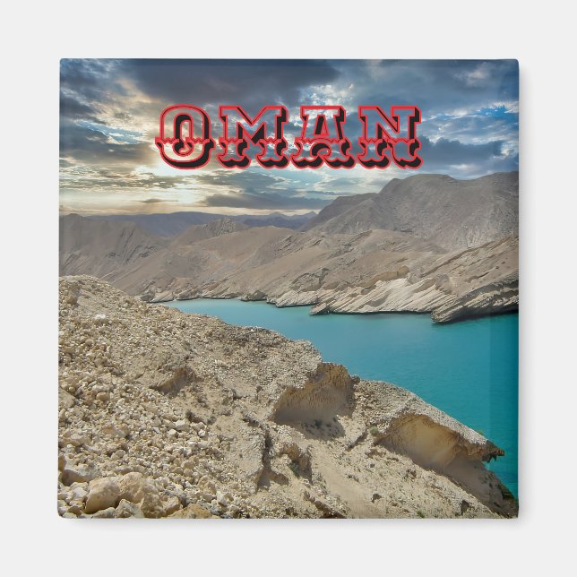 Íman Paisagens Majestosas de Omã (Frente)